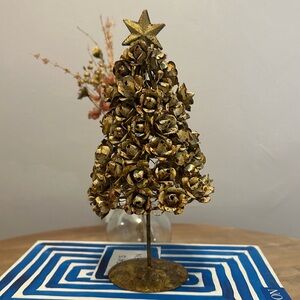 Gold Metal Christmas Tree